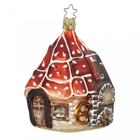 Inge Glas Glass Ornament - Gingerbread House - TEMPORARILY OUT OF STOCK
